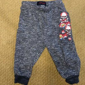 Ed Hardy 24 Month Sweatpants Toddler Gray Skulls
